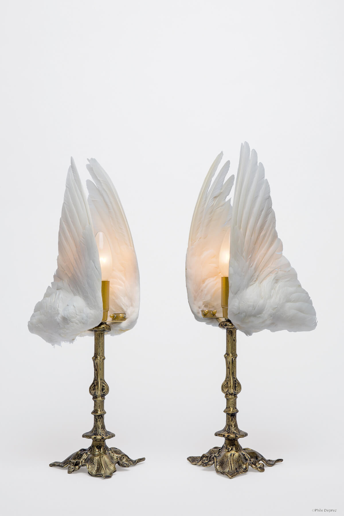 Wing lamp – double wing - white